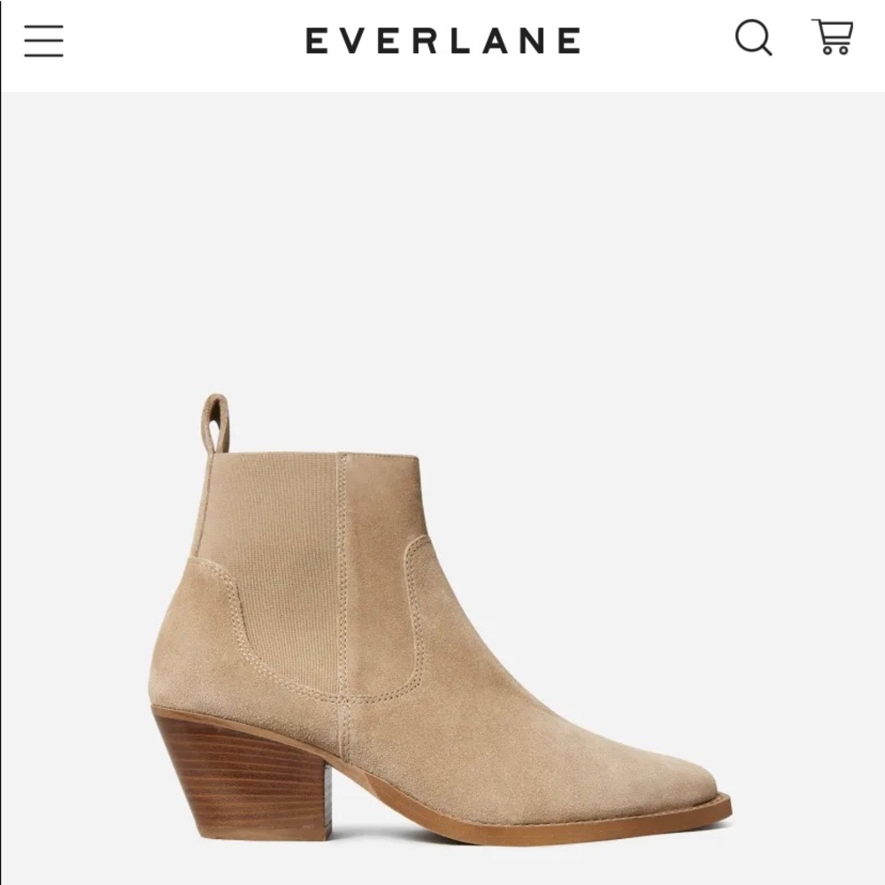 ISO Everlane The Western Boot in Light Tan or Black